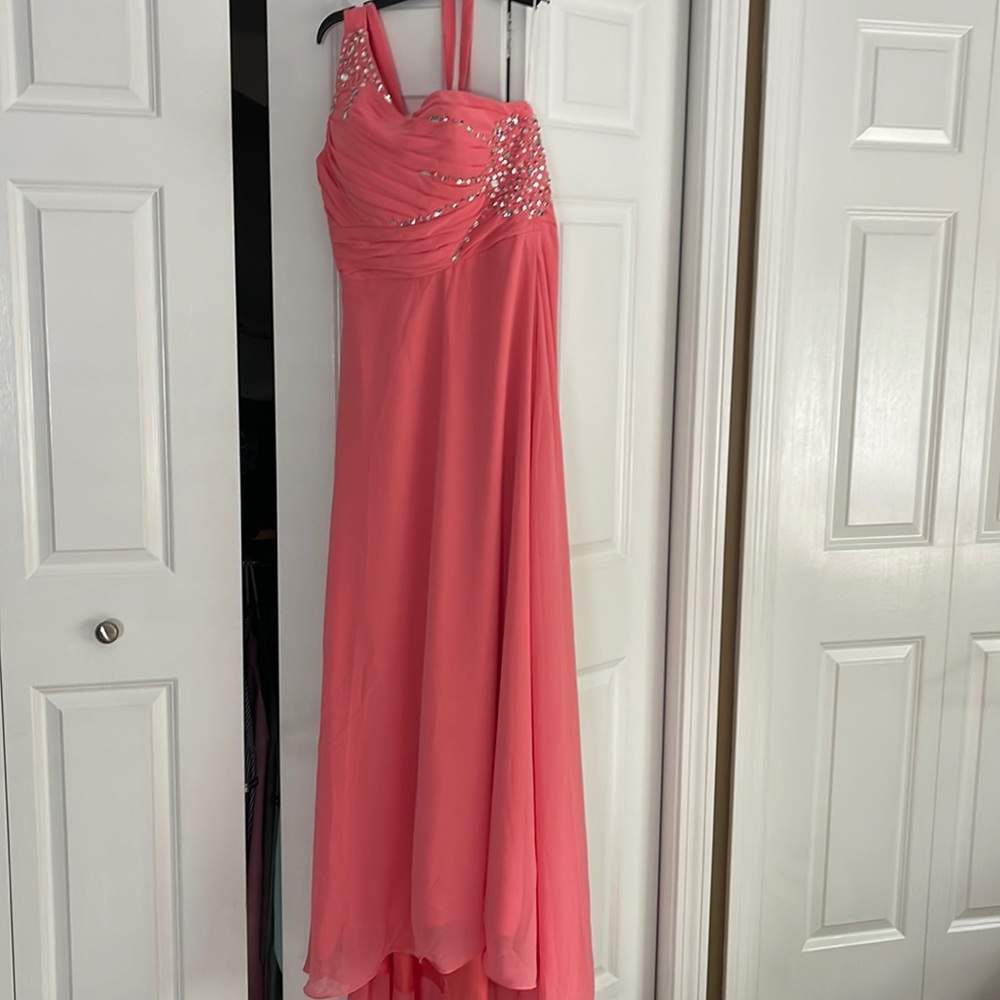 Beautiful coral formal dress